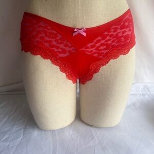 Victorias Secret Very Sexy Cheeky Mesh Leopard Panty